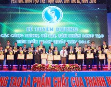 Tuyên dương 34 công trình sáng tạo trẻ